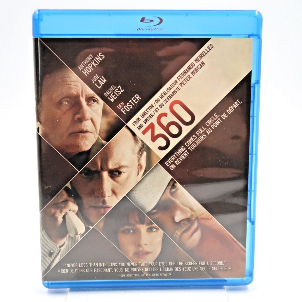 360 Blu-ray 2012 Movie Anthony Hopkins Jude Law Rachel Weisz E-ONE 14A